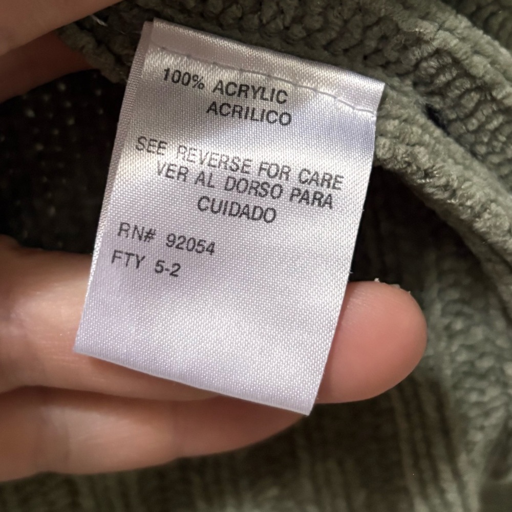 Charcoal and Olive Turtleneck Sweater - Picture 5 of 9